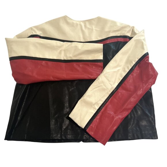 Mimosa Vegan Leather Moto Jacket in Black - Picture 3 of 3